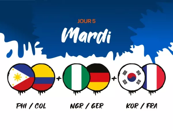 Pack Journée 5 : Mardi 17 Mars